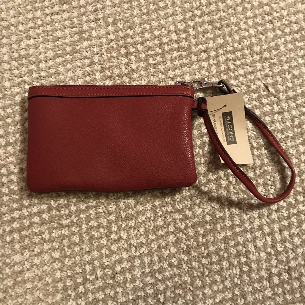 NWT Genuine Leather Wristlet
